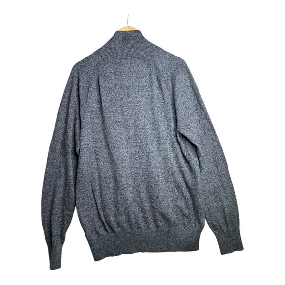Banana Republic Mens Cowl Neck Cotton/Wool Blend Sweater size Large Grey - Picture 4 of 6